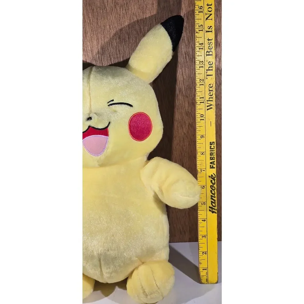 Build-A-Bear Pokemon Pikachu Plush Winking 25th Celebration Yellow BAB